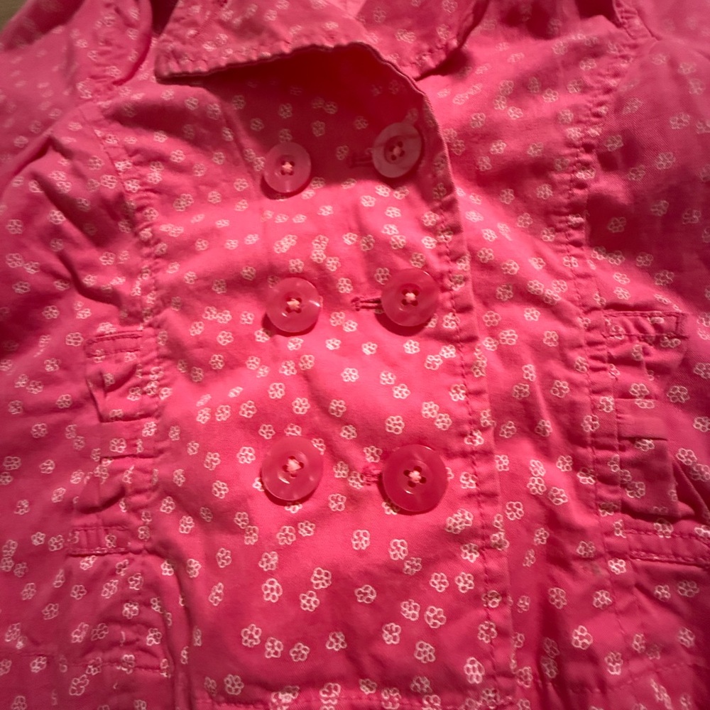 Pink Jacket with Floral Pattern 2T - Picture 4 of 8